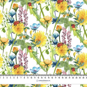 LADYBIRDS IN THE MEADOW (IN THE MEADOW)- Upholstery velour 