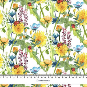 100CM LADYBIRDS IN THE MEADOW (IN THE MEADOW) - viscose woven fabric