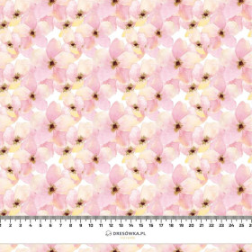 PINK FLOWERS (IN THE MEADOW) - Linen 100%