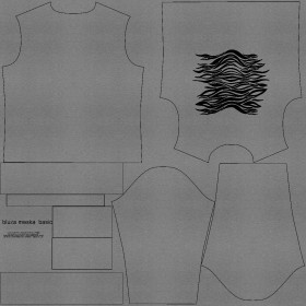 MEN’S SWEATSHIRT (OREGON) BASIC - ZEBRA PAT. 6 / DARK MELANGE - sewing set