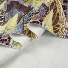 GREEN JUNGLE pat. 2 (VINTAGE) - looped knit fabric