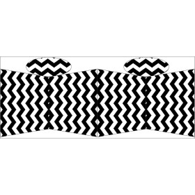 TOTE BAG - ZIGZAGS / black - sewing set