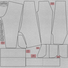 CHILDREN'S JOGGERS "LYON" (86/92) - M-01 melange light grey - looped knit fabric