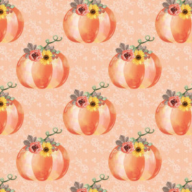 PUMPKINS pat. 8 / orange (FOXES AND PUMPKINS) - single jersey 