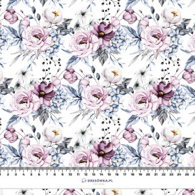 WATERCOLOR BOUQUET Pat. 4 - viscose woven fabric