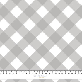 DIAGONAL CHECK / grey 