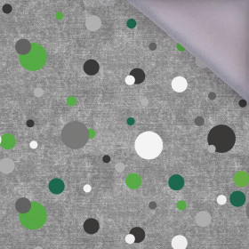 GREEN DOTSIES / ACID WASH GREY - softshell