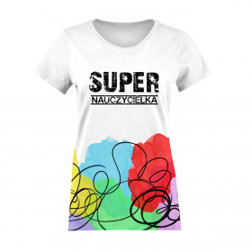 WOMEN’S T-SHIRT - SUPER NAUCZYCIELKA - single jersey