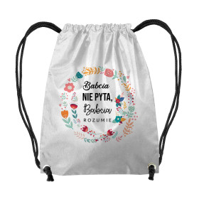 GYM BAG - BABCIA NIE PYTA, BABCIA ROZUMIE / folklore