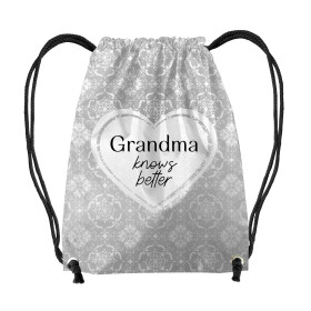 GYM BAG - GRANDMA KNOWS BETTER / damasco