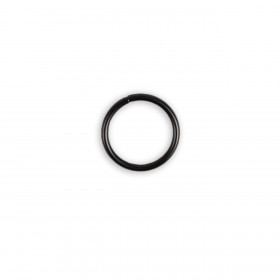 Metal ring 25 mm - black