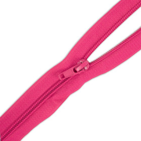 Coil zipper 45cm Open-end - fuchsia