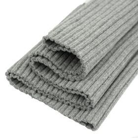 GREY MELANGE -Thick sweater ribbing