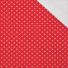 WHITE DOTSIES / red - single jersey with elastane 