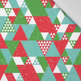 TRIANGLES / mint - Cotton woven fabric