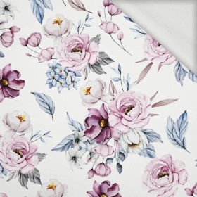 WATERCOLOR BOUQUET Pat. 2 - looped knit fabric