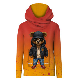 HYDROPHOBIC HOODIE UNISEX - PLUSH BUT GRIZZLY - sewing set