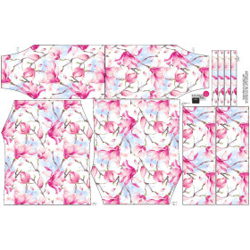 Bardot neckline blouse (VIKI) - MAGNOLIAS - sewing set