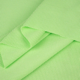 D-122 LIGHT GREEN - Ribbed knit fabric