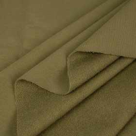 D-13 OLIVE GREEN - looped knitwear with elastan 