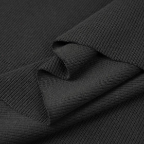 D-88 GRAPHITE - Ribbed knit fabric