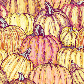 PUMPKINS - Cotton woven fabric