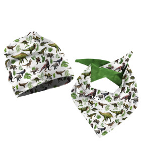 KID'S CAP AND SCARF (CLASSIC) - DINO PLANTS - sewing set