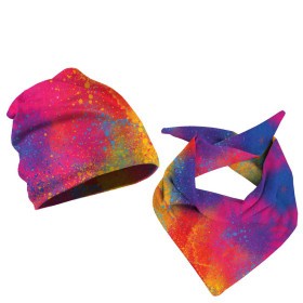 KID'S CAP AND SCARF (CLASSIC) - COLORFUL SPECKS 59-61