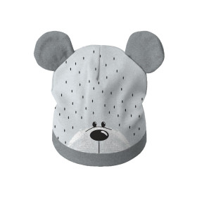 KID'S CAP AND SCARF (TEDDY) - TEDDY / gray - sewing set