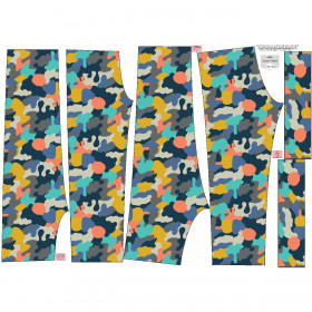 CHILDREN'S SOFTSHELL TROUSERS (YETI) - CAMOUFLAGE COLORFUL pat. 2