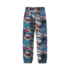 CHILDREN'S SOFTSHELL TROUSERS (YETI) - COMIC BOOK (blue - red)