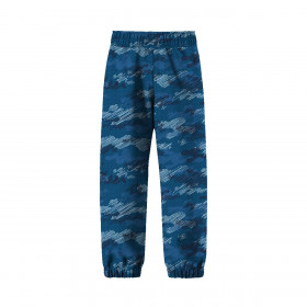 CHILDREN'S SOFTSHELL TROUSERS (YETI) - CAMOUFLAGE - classic blue