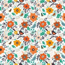 FOLK BIRDS 2.0 / white - softshell