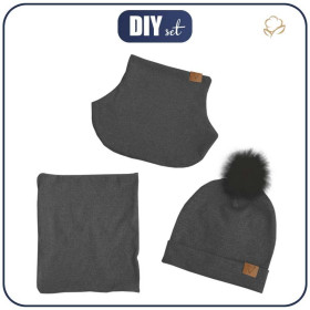 GRAPHITE / fox - Cap and loop creative sewing set