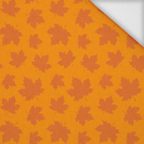 HALLOWEEN MAPLE LEAVES / pumpkin - looped knit SP250