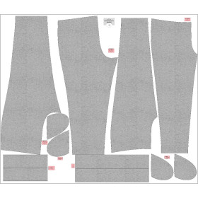 WOMEN'S JOGGERS (NOEMI) - MELANGE LIGHT GREY - sewing set