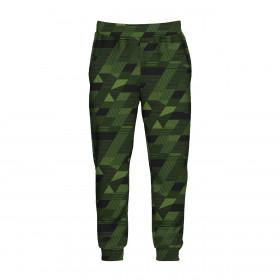 MEN'S JOGGERS  "GREG" XXL - GEOMETRIC CAMOUFLAGE pat. 2 - sewing set 