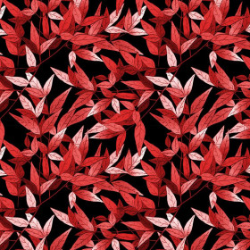 LEAVES pat. 7 (red) / black 