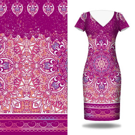 COLORFUL MANDALA pat. 3 - dress panel crepe