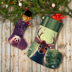 Christmas Stocking Set - ANIMATED ANIMALS pat. 4