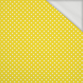 DOTS WHITE / yellow - looped knit 