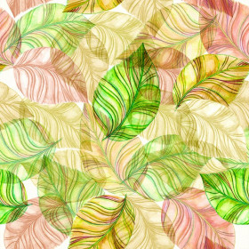 LINDEN LEAVES - Cotton woven fabric
