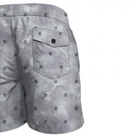 Men's swim trunks - STORMTROOPERS (minimal) / CAMOUFLAGE pat. 2 (grey) - sewing set