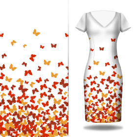 BUTTERFLIES AURORA RED - dress panel 