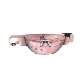 HIP BAG - ALWAYS BEAUTIFUL (GLITTER BUTTERFLIES) / CAMOUFLAGE pat. 2 (rose quartz) / Choice of sizes