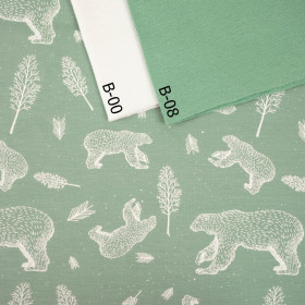 BEARS (CONTOUR) / modern mint - single jersey