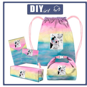 PUPIL PACKAGE - RAINBOW OCEAN pat. 1 / panda - sewing set