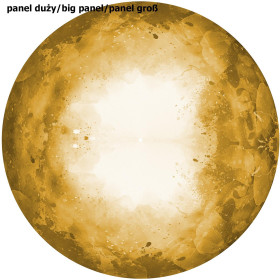 SPECKS (gold) -  big circle skirt panel 