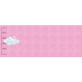 UNICORN / glitter (WONDERLAND) - panoramic panel looped knit (60cm x 155cm)