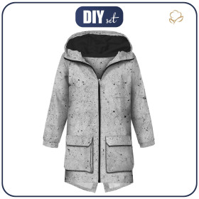 MEN'S PARKA (TOM) - CONCRETE - sewing set